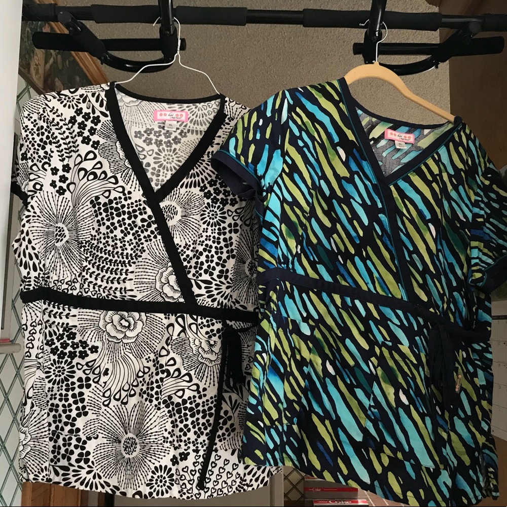 Women’s koi scrub tops